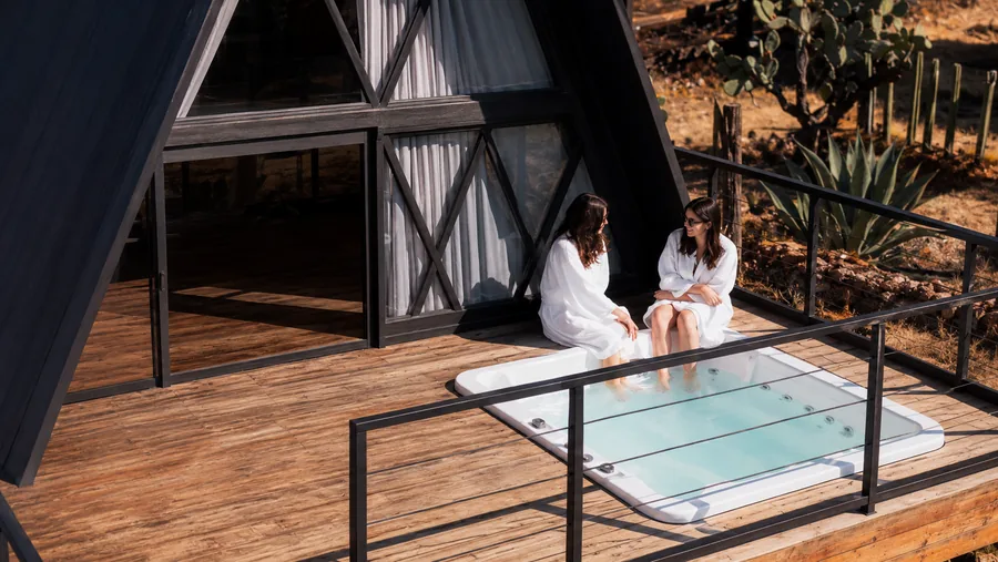 Área de wellness en un desarrollo hotelero